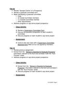 Research prospectus outline