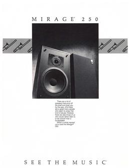 mirage 250 speakers