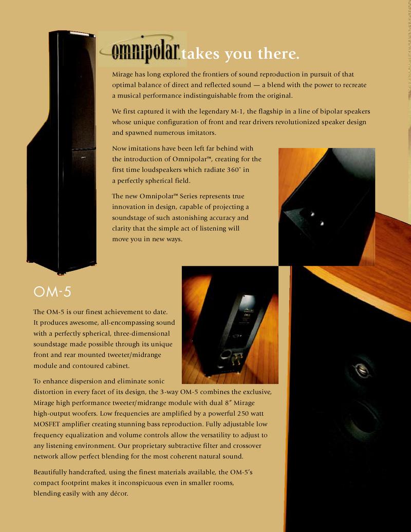 mirage om 7 speakers