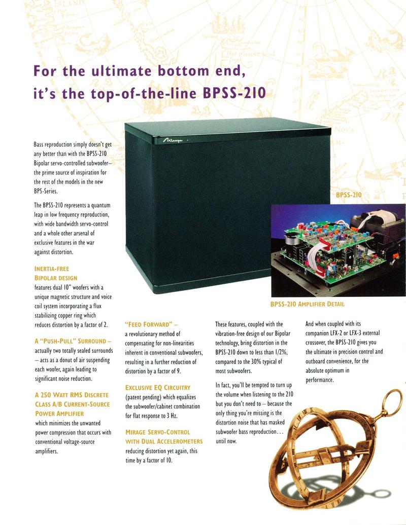 mirage bps 100 subwoofer