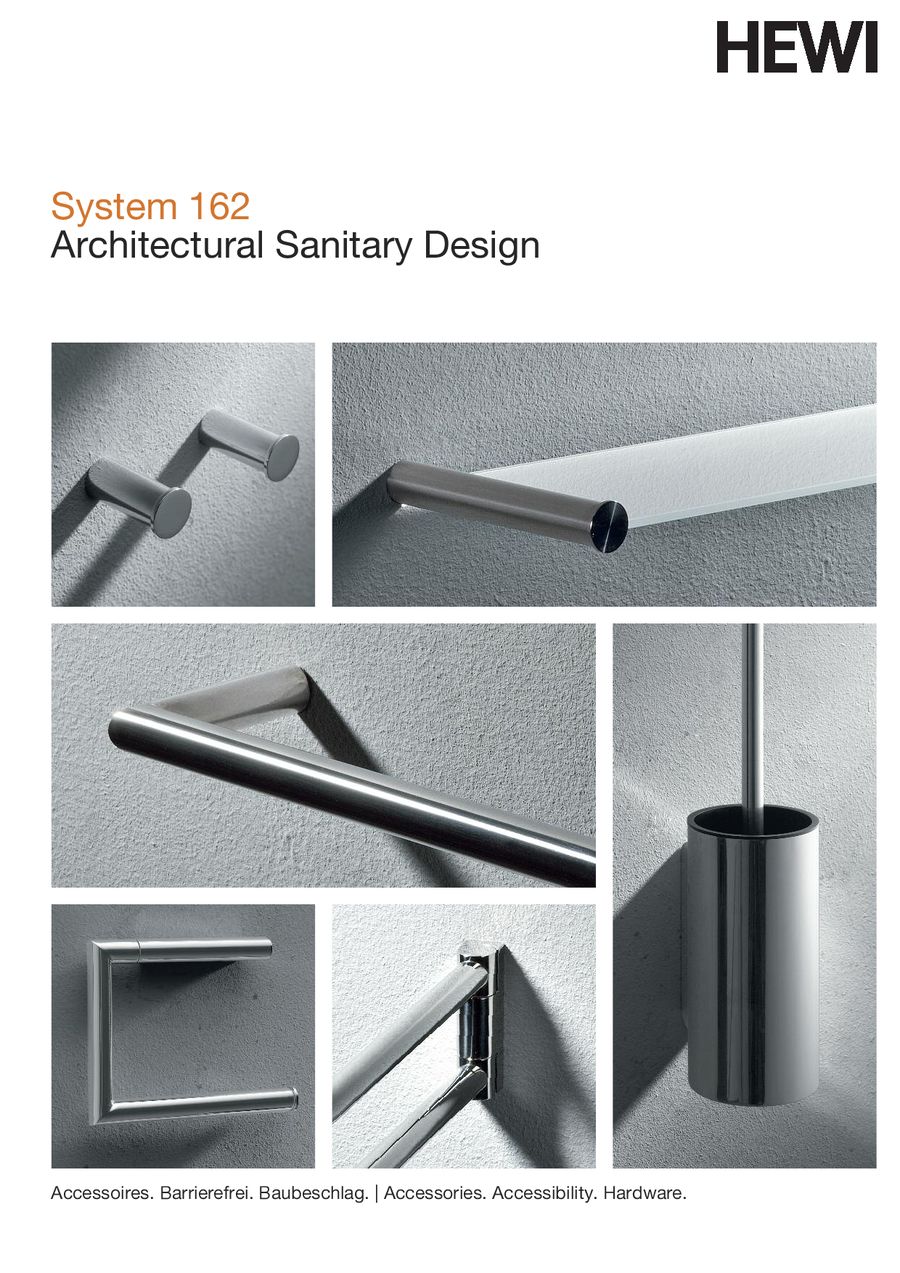 System 162 | Architectural Sanitary Design 2013 by HEWI Heinrich ... System 162 | Architectural Sanitary Design 2013 by HEWI Heinrich ...