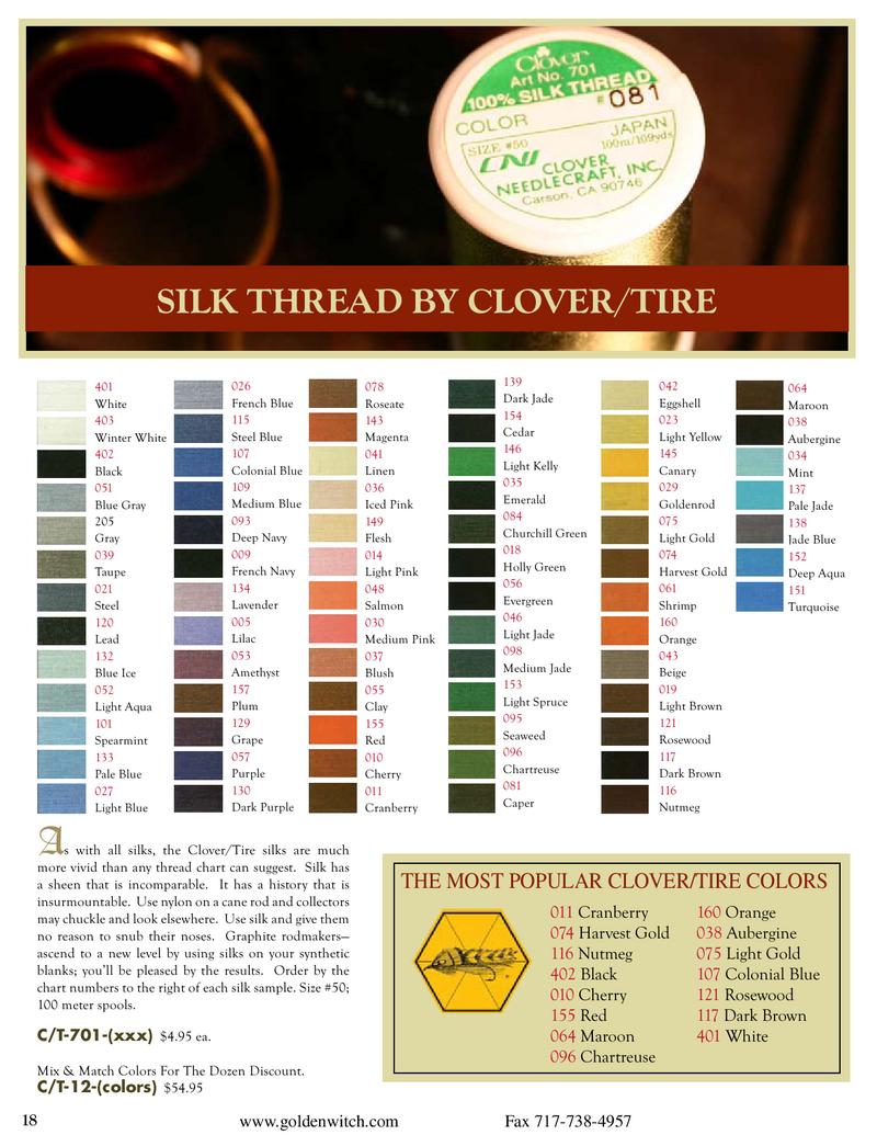 Pearsall S Gossamer Silk Color Chart