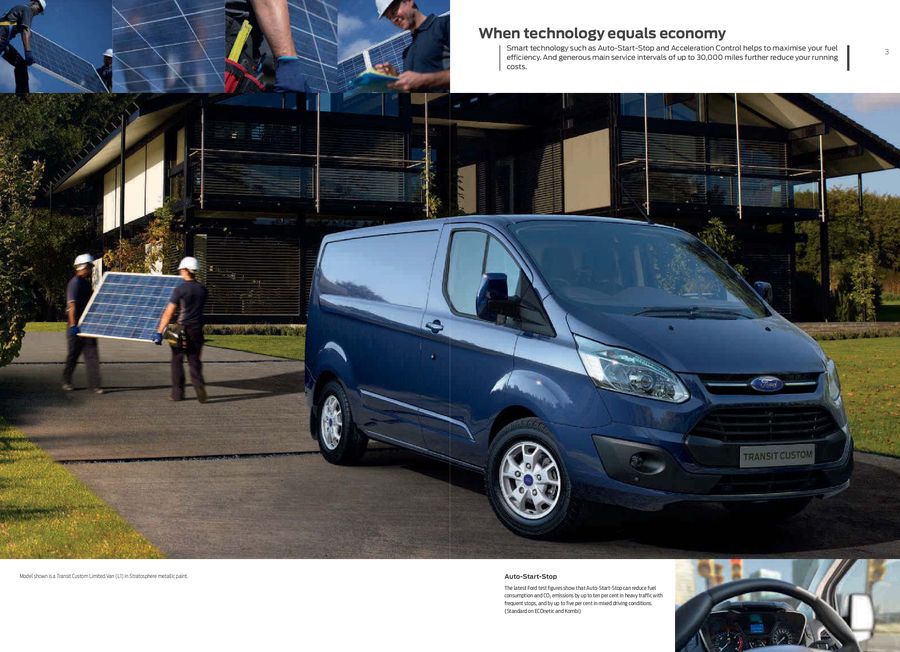 ford transit custom start stop system