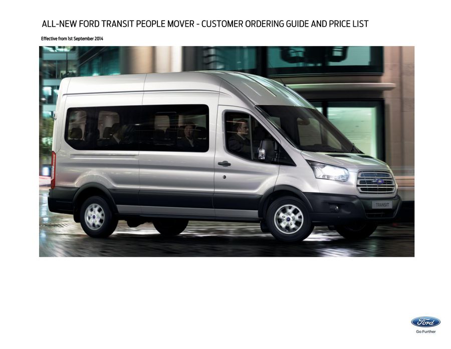 ford transit minibus price list