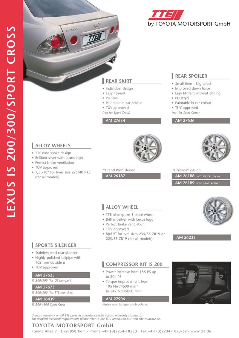 Page 2 Of Lexus Is 0 Is 300 Sport Cross