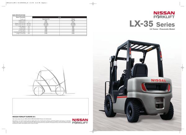 Nissan diesel forklift-lx series