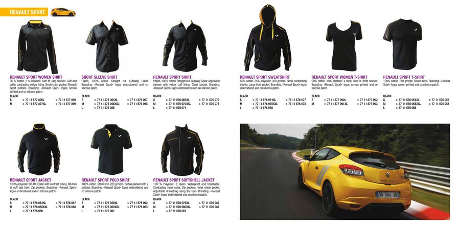 renault sport merchandise