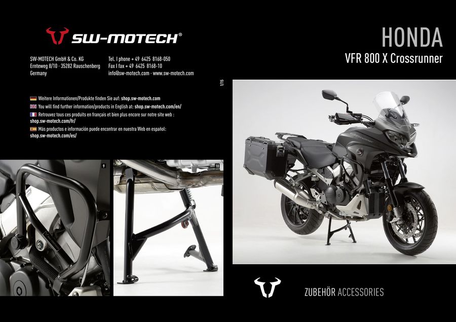 2016 Honda Crossrunner Accessories By Sw Motech