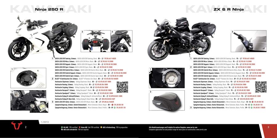 2016 Kawasaki Accessories By Sw Motech