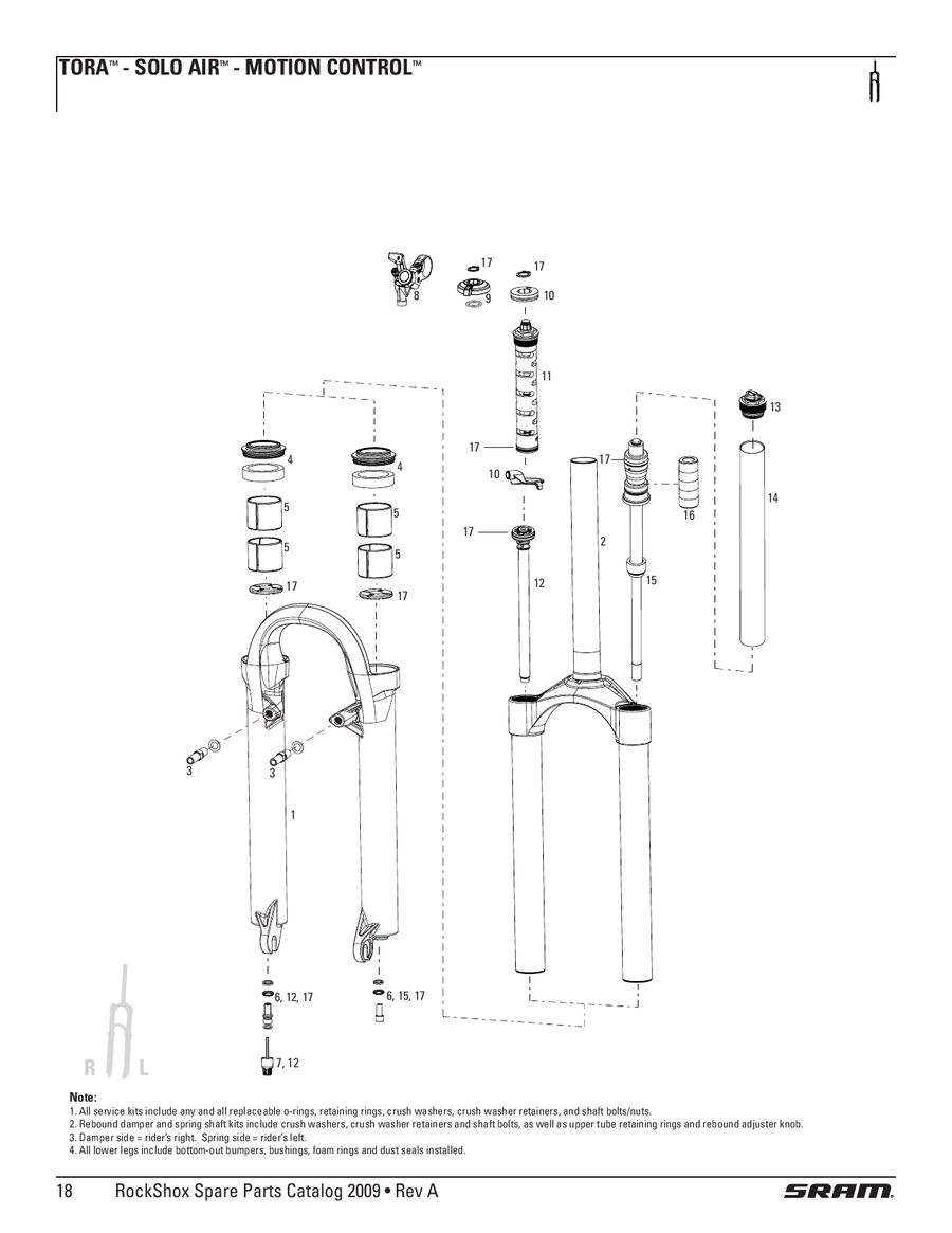 rockshox tora 318 rebuild kit