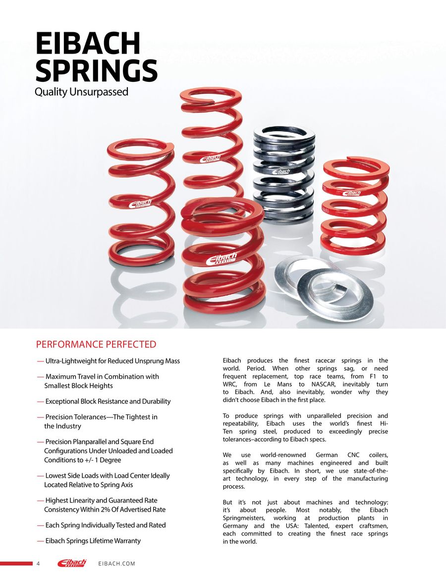 12 x 2.5 I.D 1200.250.0090 Coil-Over Spring Eibach