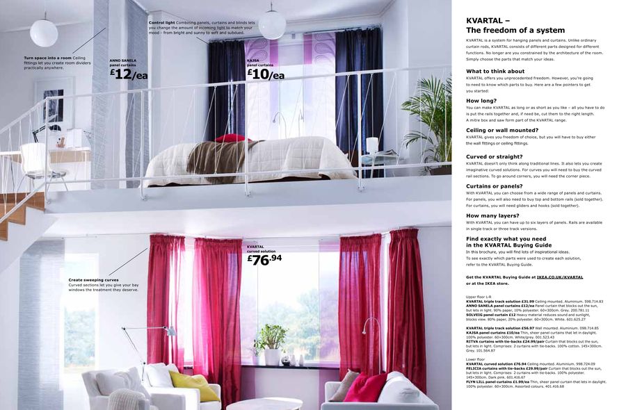 Curtain And Panel Solutions 2010 By Ikea Uk