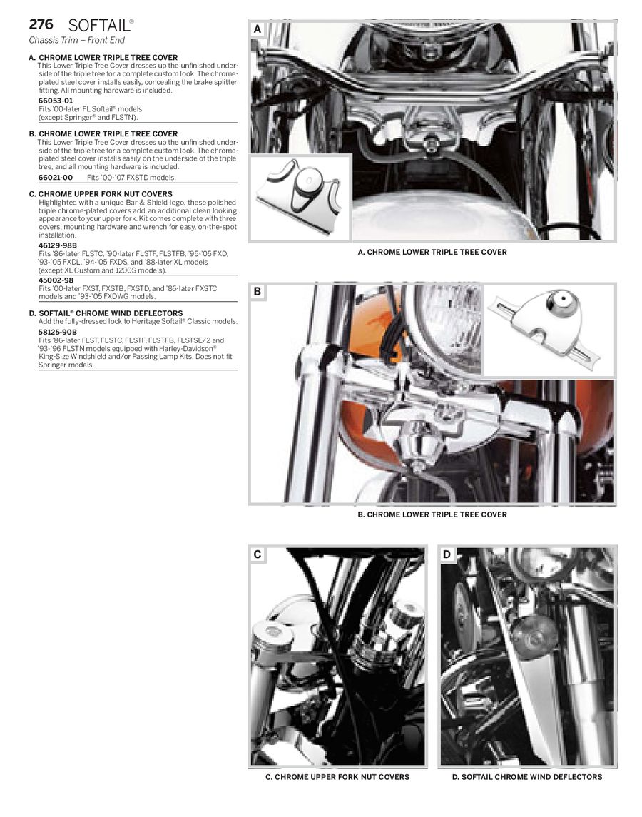 Motorcycle Body & Frame Auto Parts & Accessories Harley Davidson lower