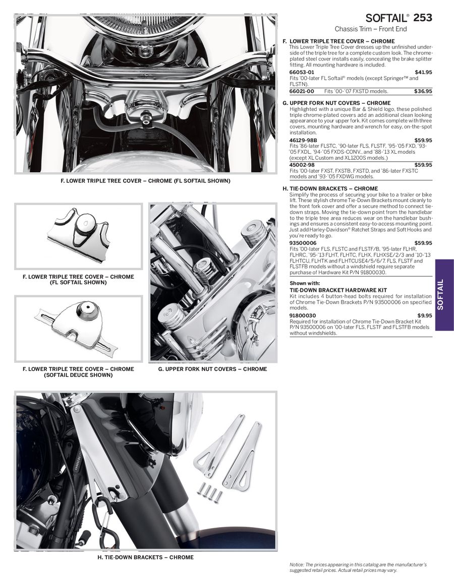 Motorcycle Body & Frame Auto Parts & Accessories Harley Davidson lower