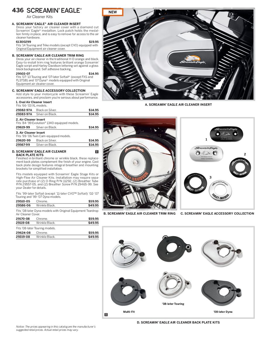 Page 15 of 2014 Genuine H-D Screamin Eagle Parts