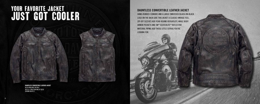harley dauntless leather jacket