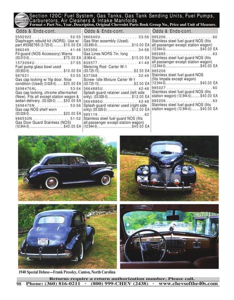 Page 100 of 2009 193754 Chevrolet Car Parts by Chevs of the 40s