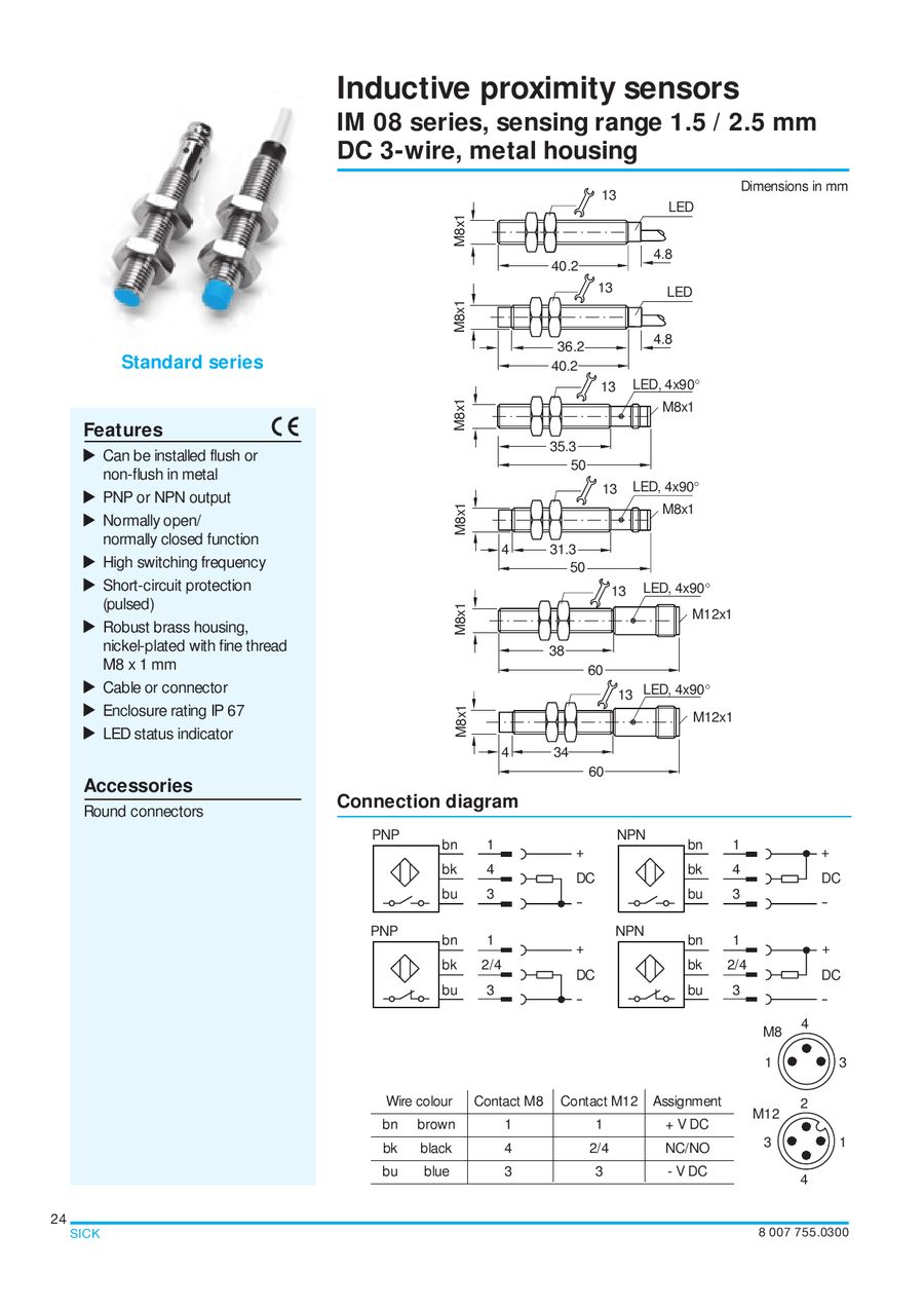 there are 4 diagrams, the 1st (top left PNP),I presume I wire negative to the "common" input terminal of the PLC as well as to terminal No.3 of the proxy sw ...