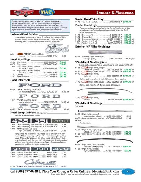Page 79 of 196473 Mustang 20112012 Parts Accessories by MACs Antique