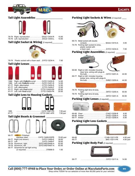 Page 85 of Ford Bronco 20122013 Parts Accessories by MACs Antique Auto 