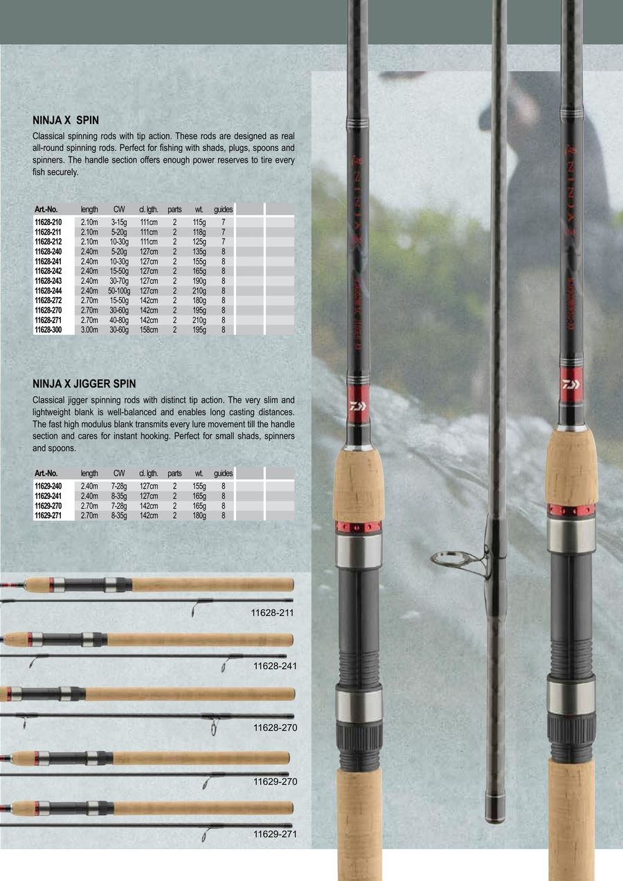 daiwa exceler spinning rod