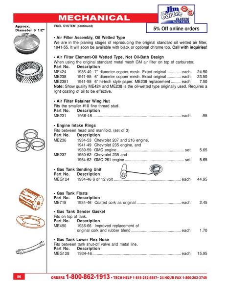 86 Chevy Truck Parts. Page 86 of 1934 - 1946 Chevy Truck Parts by Jim Carter Truck Parts