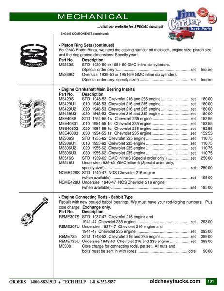 Page 100 of 1947 1955 Chevy Truck Parts 42011 by Jim Carter Truck Parts