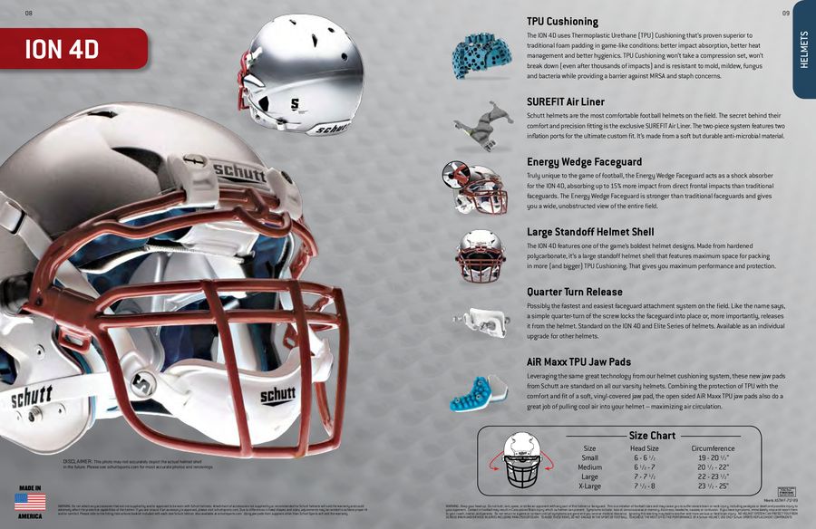 Schutt VTP Lightweight Reinforced Varsity Universal Football Thigh Pads