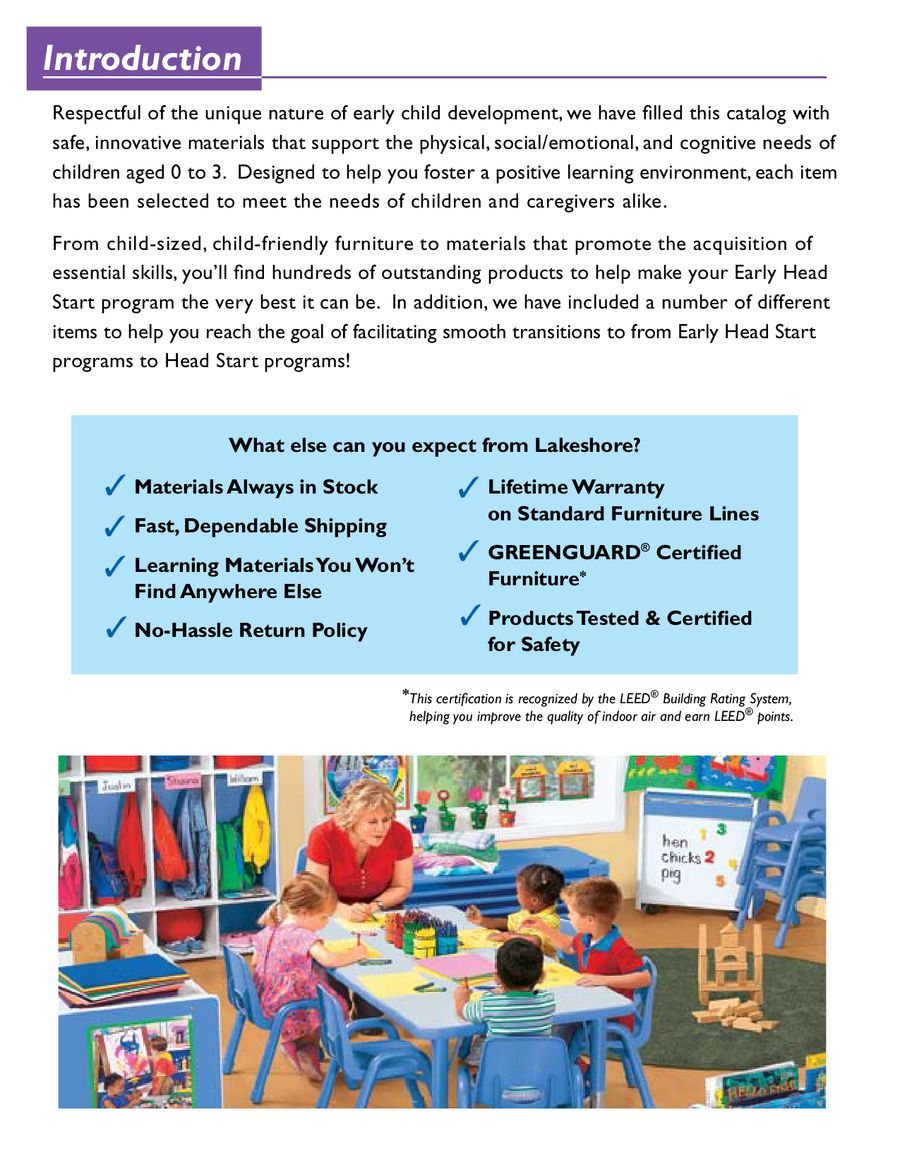 lakeshore early childhood catalog
