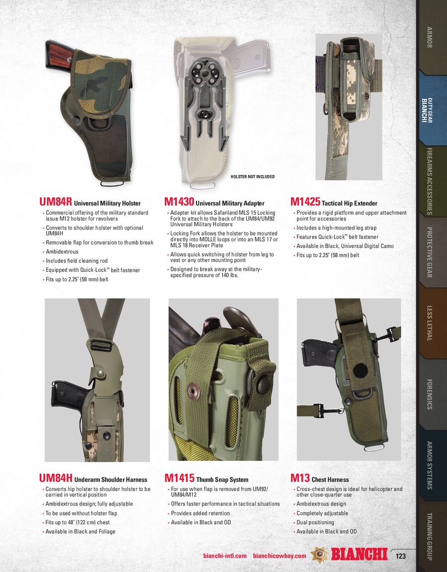 m12 holster thumb strap