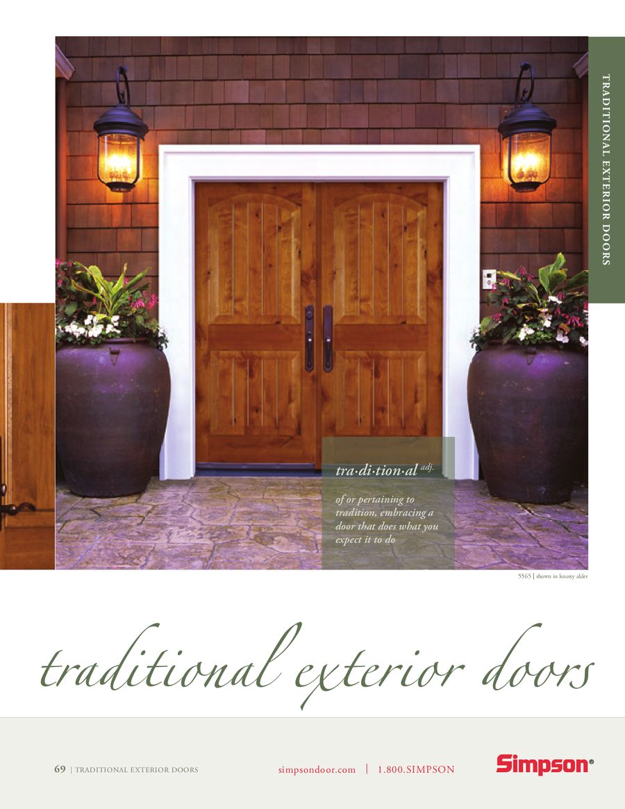 Life Goes Through It® Traditional Exterior Doors by Simpson Door Company Life Goes Through It® Traditional Exterior Doors by Simpson Door Company