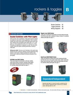 toggle switch wiring diagram in D-100 Marine Rockers ... cole hersee rocker switches wiring diagram 