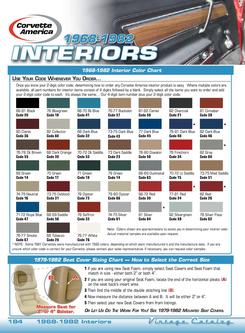 Interior Color Code For Corvette 1970 In 2011 Corvette C3