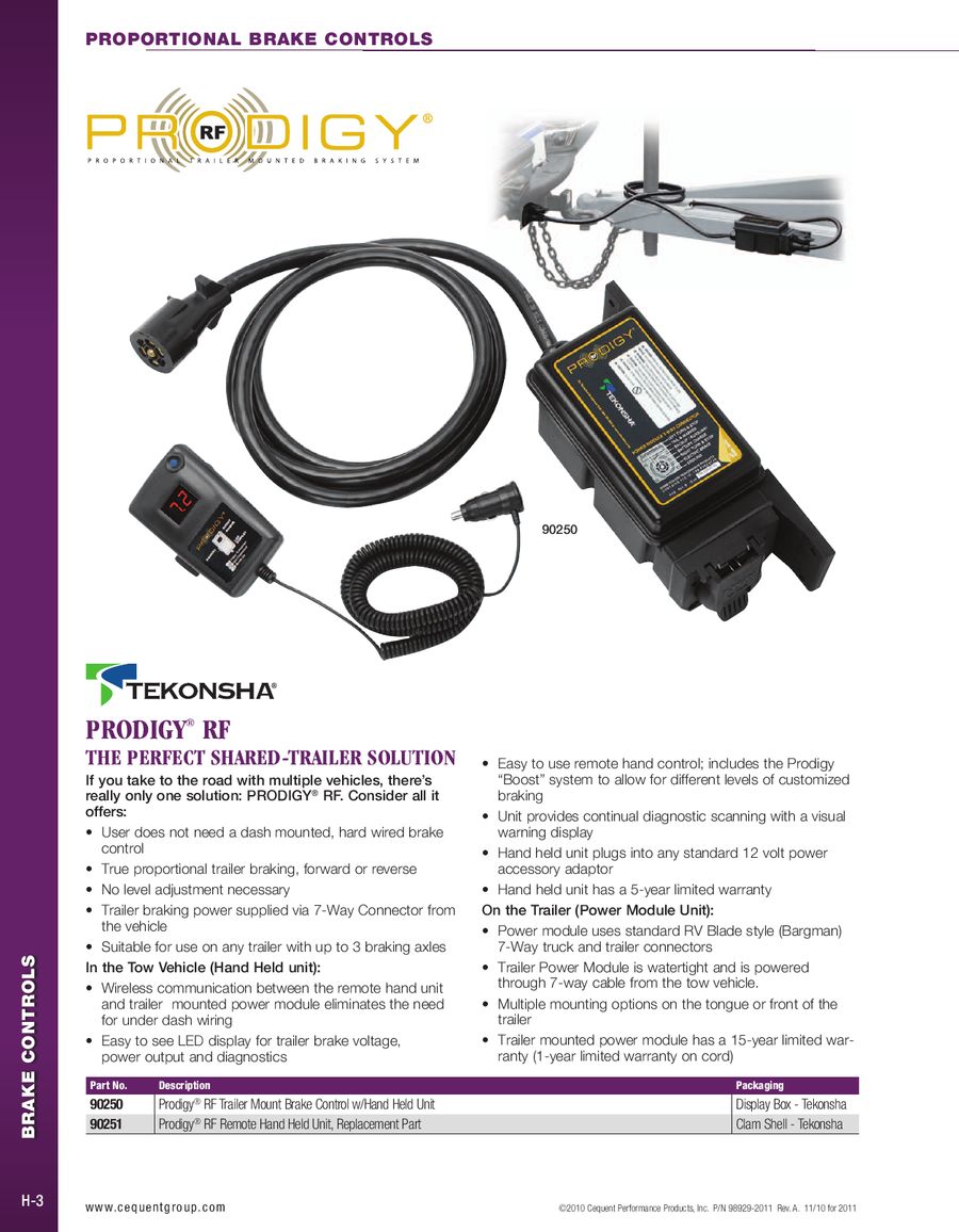 Tekonsha 3040 P Brake Control Wiring Adapter