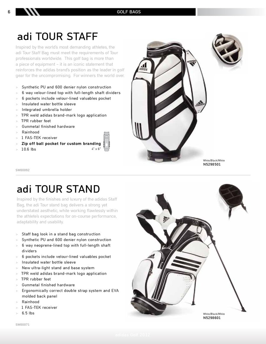 adidas golf accessories