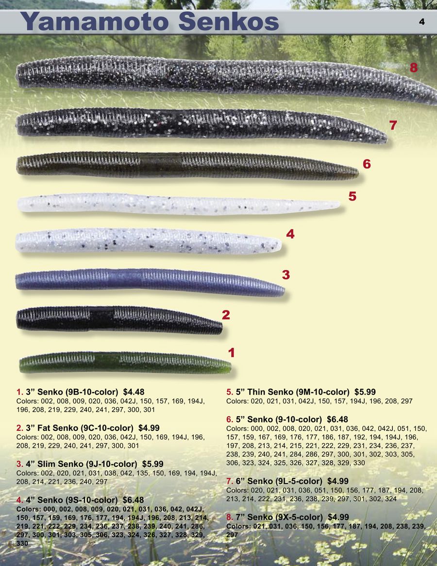 Yamamoto Senko Color Chart