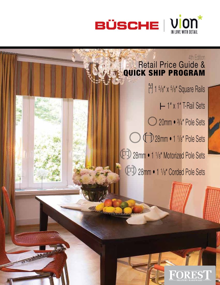 Forest Group Busche Vion Drapery Hardware By Angela Rose Distributing