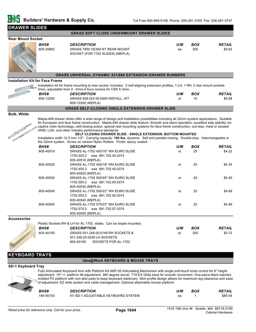 Page 138 Of Cabinet Hardware 2012