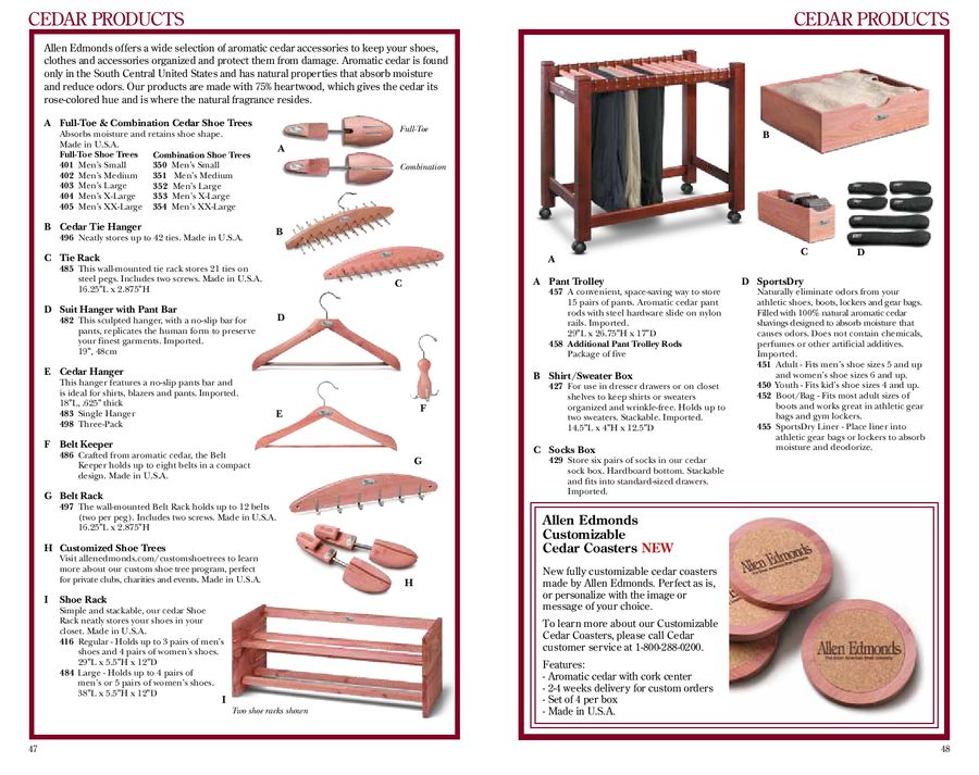 allen edmonds shoe rack
