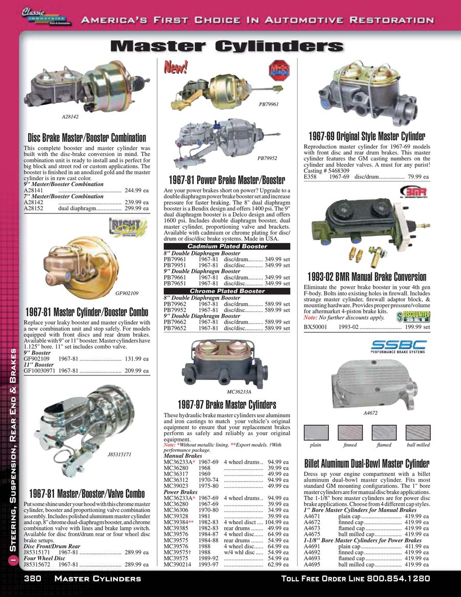 Stainless Steel Brakes A28142 7 in Dual Diaphragm Booster/Master Cylinder Stainless Steel Brakes A28142 7 in Dual Diaphragm Booster/Master Cylinder