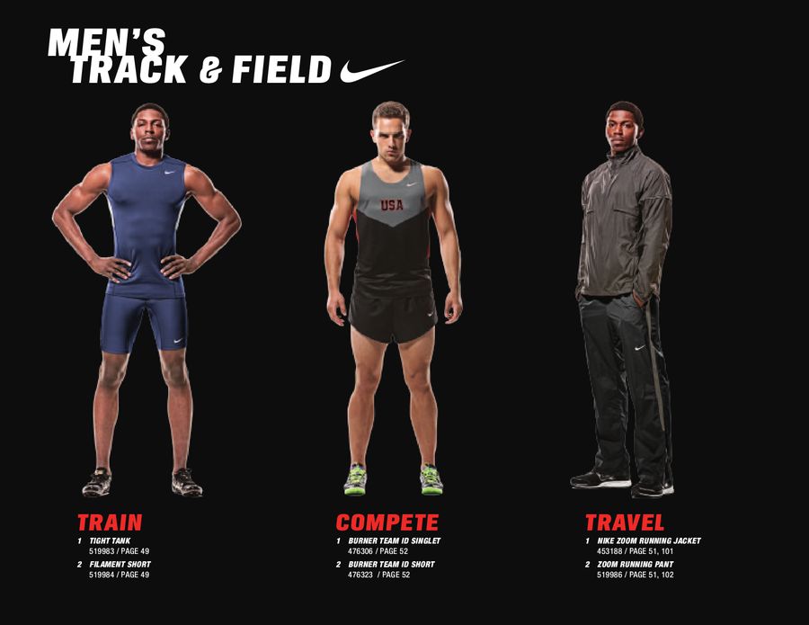 track and field uniforms nike 