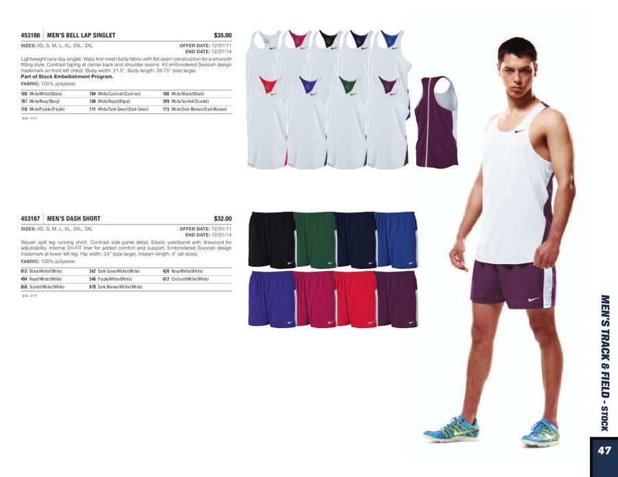 nike track uniforms custom