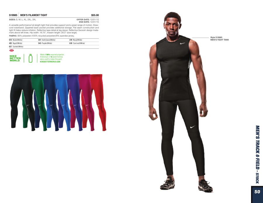 nike running uniform
