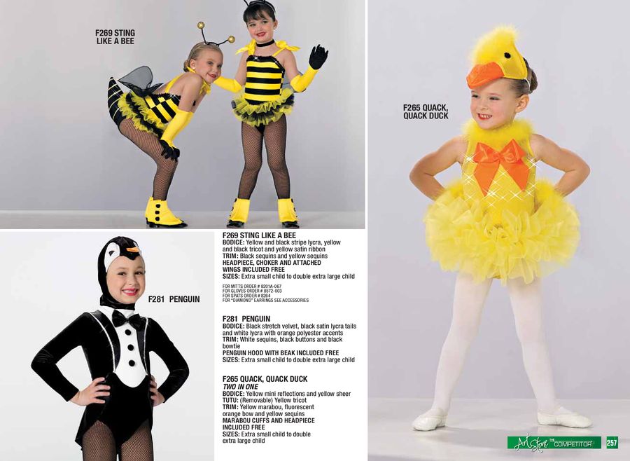 animals costumes 2012 2013