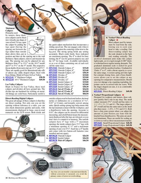 lee valley woodworking catalog