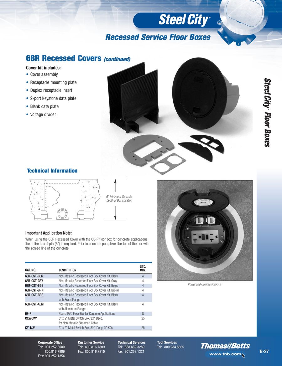 Page 25 Of Steel City Carlon Floor Boxes