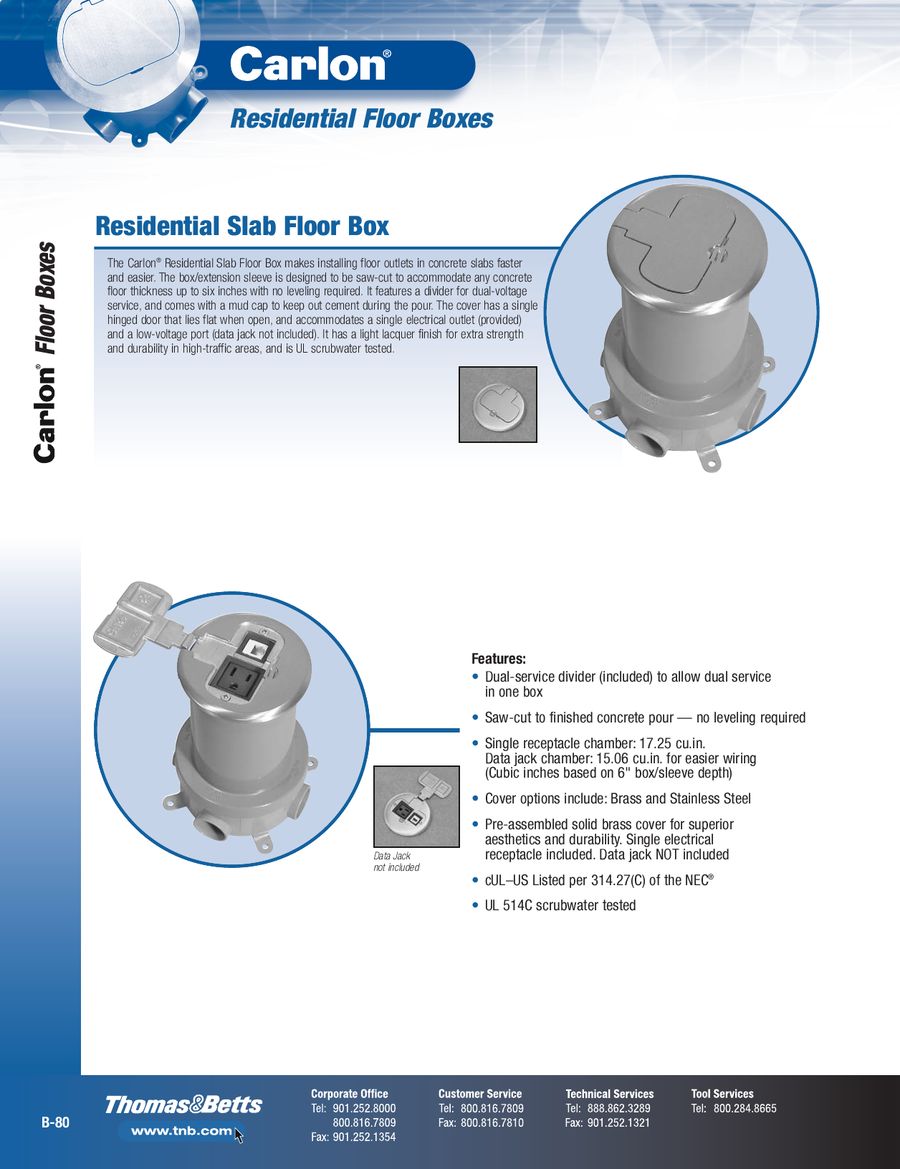 Page 80 Of Steel City Carlon Floor Boxes