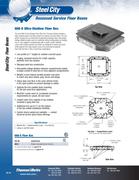 4 Inch Steel Box In Steel City Carlon Floor Boxes By Thomas Betts