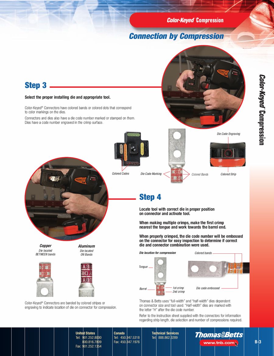 Thomas And Betts Crimp Die Color Chart