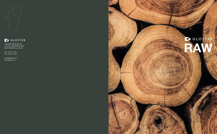 2017 Usa Raw Brochure By Gloster Furniture